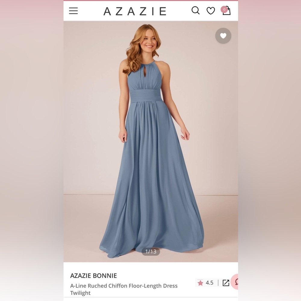Azazie bridesmaid dress - Color Twilight - size A6